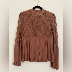 American Eagle Outfitters brown blouse, size small